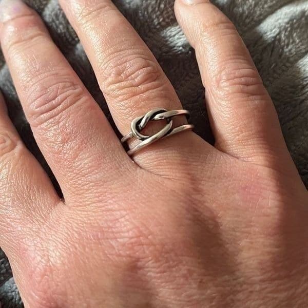 The Infinity Wire adjustable Ring in 925 Silver - Thumbnail 7