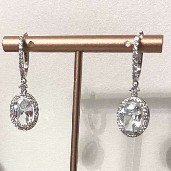 The Living Large Estate inspired drop earrings 925/cubic zirconia - Thumbnail 9