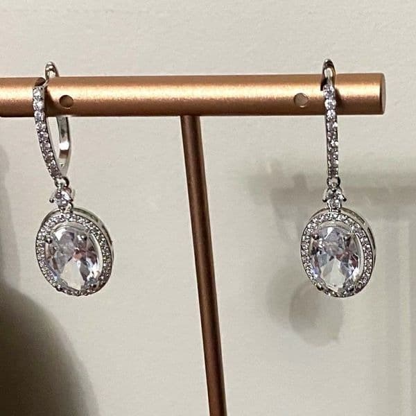 The Living Large Estate inspired drop earrings 925/cubic zirconia - Thumbnail 11