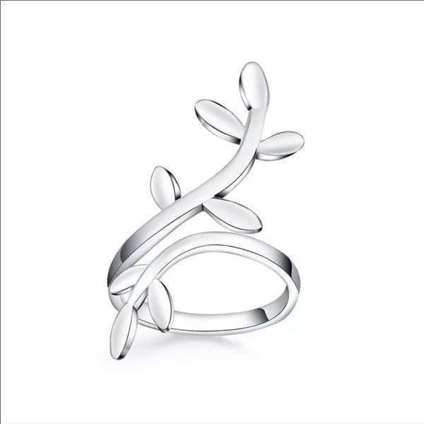 The Beautiful Branch adjustable silver sizable Ring - Image 1