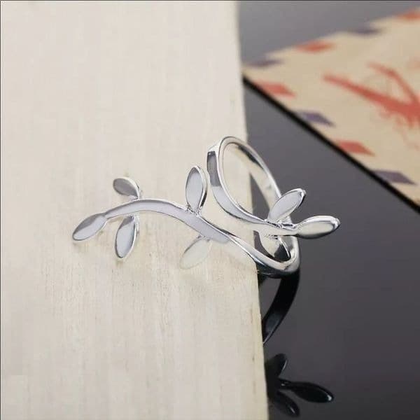 The Beautiful Branch adjustable silver sizable Ring - Thumbnail 4