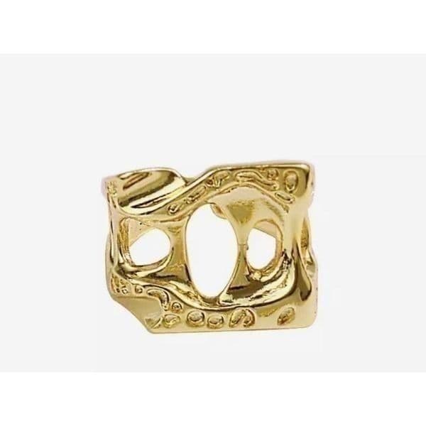 The Monster Ring adjustable in yellow gold plated 925 silver - Thumbnail 6
