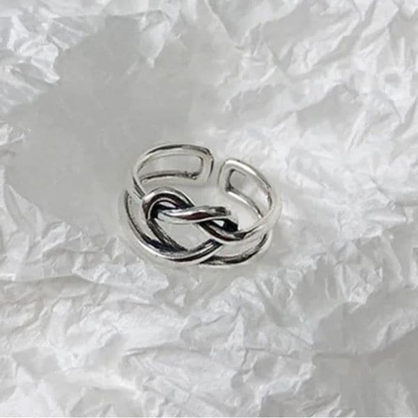 The I love you for eternity right in 925 silver adjustable - Image 1