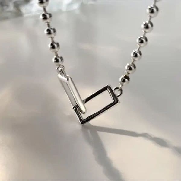 Cuffing Season Squared Silver Bracelet stamped 925 - Thumbnail 9