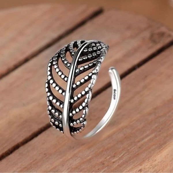 Last one!! The Autumn Leaf Ring in 925 silver - Thumbnail 3