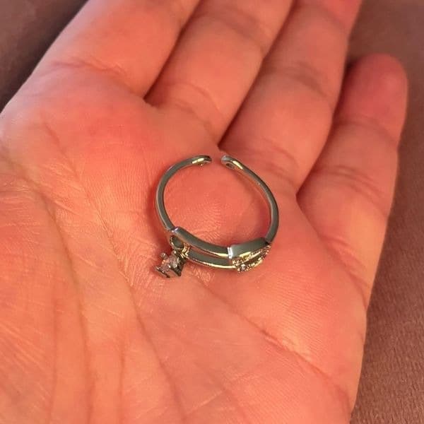 The dangle pin ring in 925 silver - Thumbnail 7