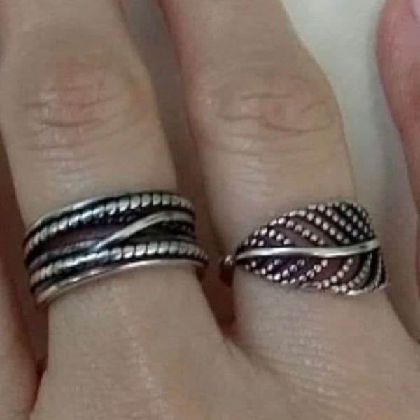 Last one!! The Autumn Leaf Ring in 925 silver - Thumbnail 5