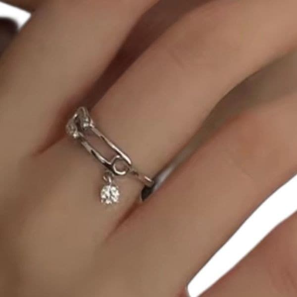 The dangle pin ring in 925 silver - Thumbnail 3