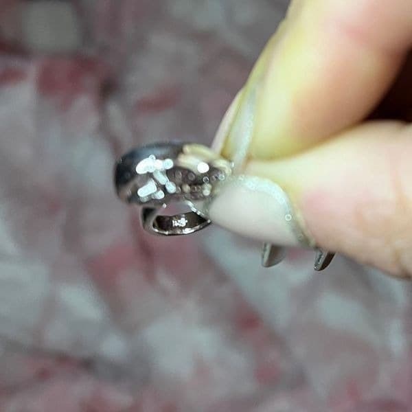 The Butterfly Heart Pendant in 925 silver on 18” snake chain. - Thumbnail 3
