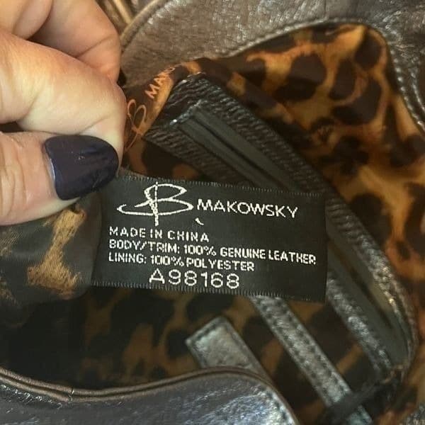 B MAKOWSKY Silver Slouch Shoulder Bag - Thumbnail 8