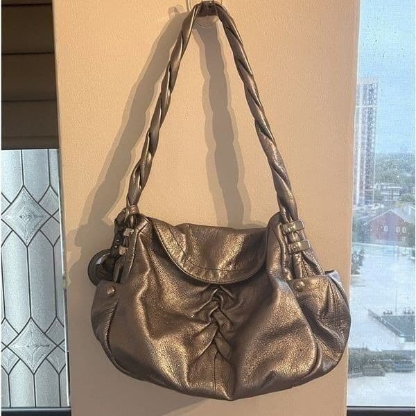 B MAKOWSKY Silver Slouch Shoulder Bag - Thumbnail 9