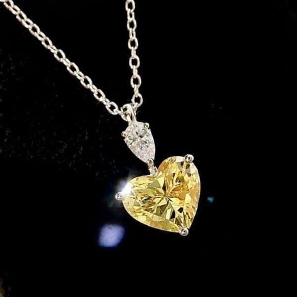 The Sun Shine pendant necklace in 925 and cubic zirconia - Image 1