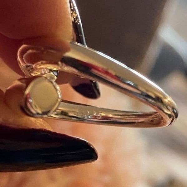 The Axis 925 adjustable modern statement ring in silver - Thumbnail 2