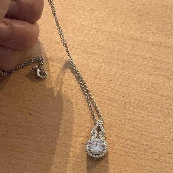 The Cathedral estate inspired 925 White Sapphire Pendant necklace - Thumbnail 8