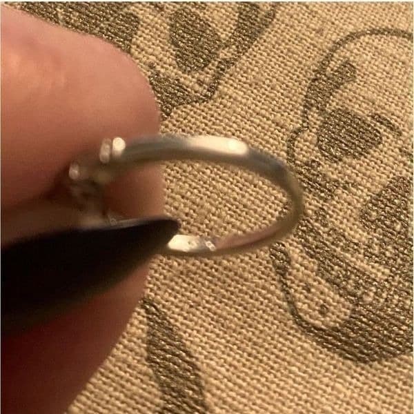 The WithThese Rings 925 Silver Ring W/White Sapphire Set sz 6 - Thumbnail 5