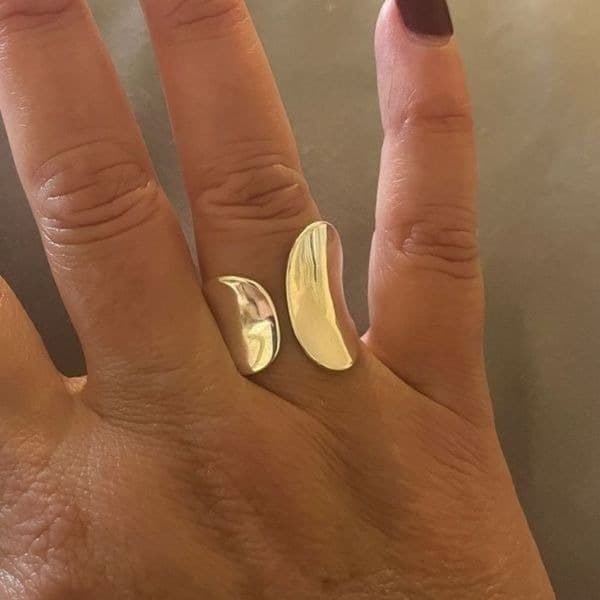 The Abstract silver cocktail ring - Thumbnail 6