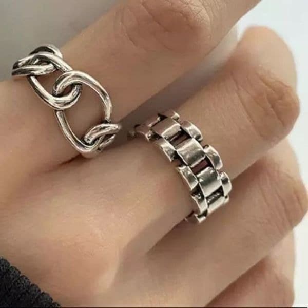 The Moto Ring in Tibetan Silver stamped 925 - Thumbnail 9