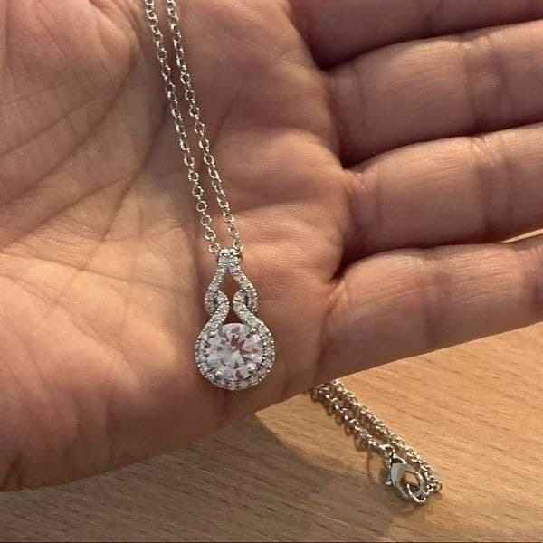 The Cathedral estate inspired 925 White Sapphire Pendant necklace - Thumbnail 10