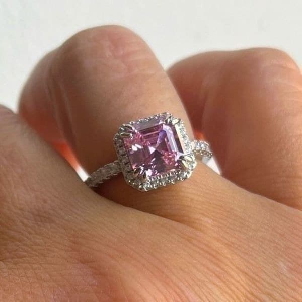 The Valiant Ring in Pink Sapphire & 925 - Thumbnail 3