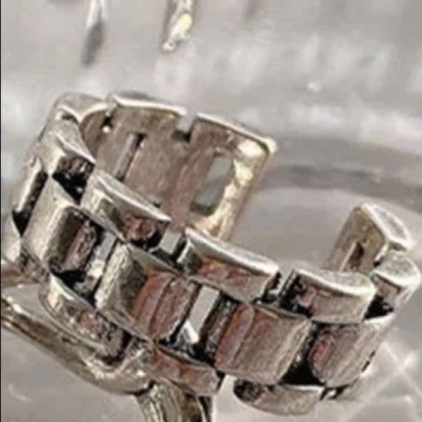 The Moto Ring in Tibetan Silver stamped 925 - Thumbnail 7