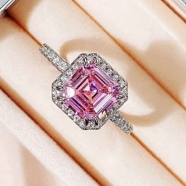 The Valiant Ring in Pink Sapphire & 925 - Thumbnail 6