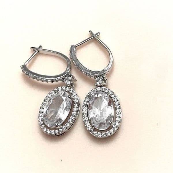 The Living Large Estate inspired round drop earrings 925 - Thumbnail 7