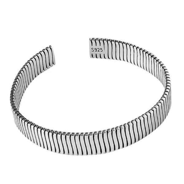 The Minimalist Cuff Bracelet in 925 open, adjustable unisex - Thumbnail 4
