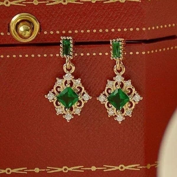 The Green Genesis Earring in gold - Thumbnail 2