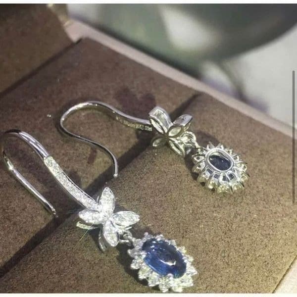 The Super Star zircon and 925 drop dangle earrings - Thumbnail 6