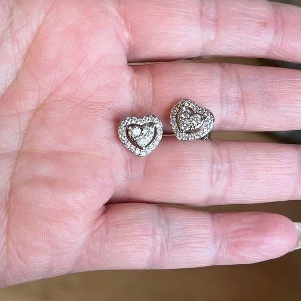 The Dainty Hearts stud 925 silver - Thumbnail 6