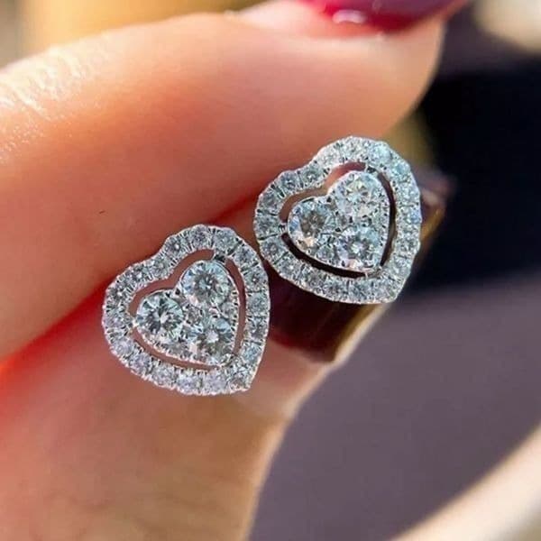 The Dainty Hearts stud 925 silver - Image 1