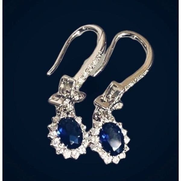 The Super Star zircon and 925 drop dangle earrings - Thumbnail 3