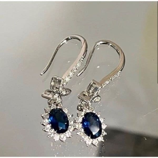The Super Star zircon and 925 drop dangle earrings - Thumbnail 5