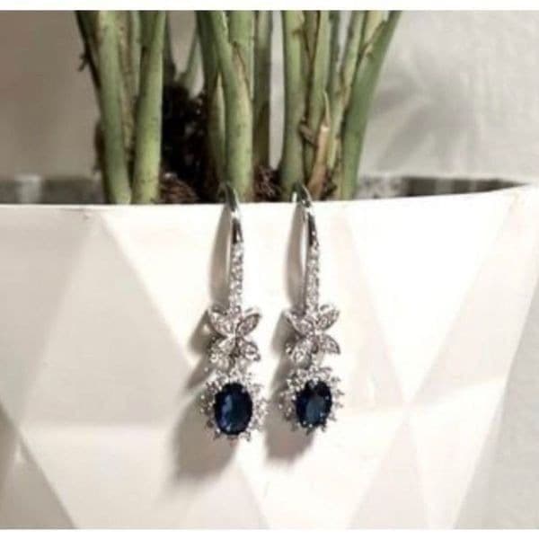 The Super Star zircon and 925 drop dangle earrings - Thumbnail 5