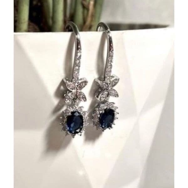 The Super Star zircon and 925 drop dangle earrings - Thumbnail 3