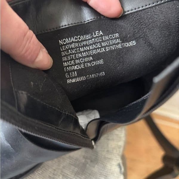 Nordstrom Black Macombs Water Resistant Moto Boot sz 6.5 - Thumbnail 12