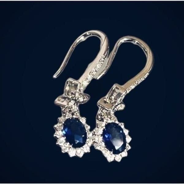 The Super Star zircon and 925 drop dangle earrings - Thumbnail 2