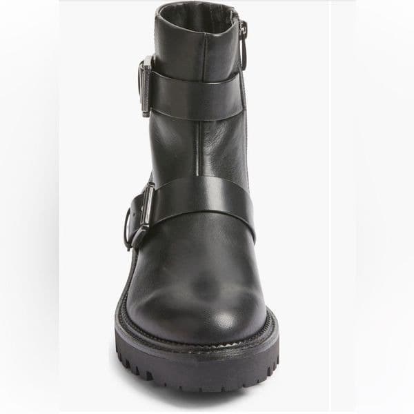 Nordstrom Black Macombs Water Resistant Moto Boot sz 6.5 - Thumbnail 10