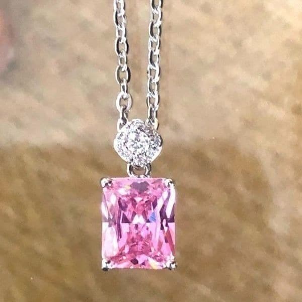 The Pink Panther pendant necklace in silver - Thumbnail 5