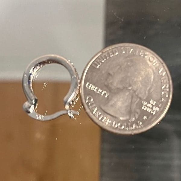 The Blue Hoop earring in 925 - Thumbnail 4