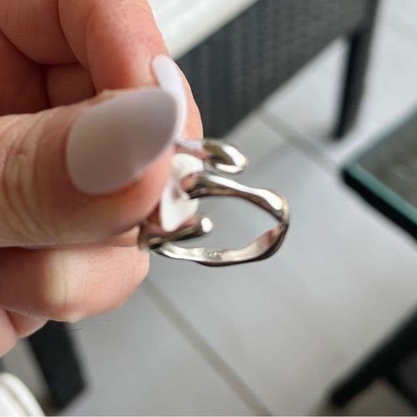 The Crawling Ring adjustable in 925 Gold plated - Thumbnail 4