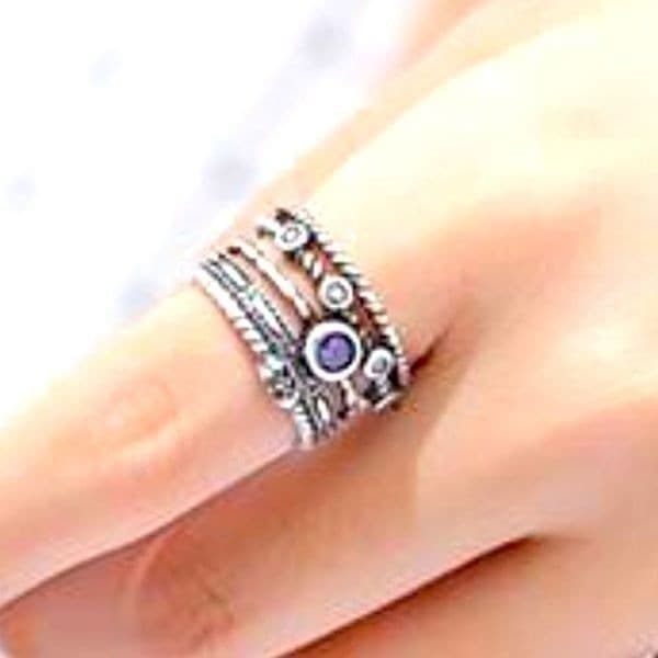 The Queen Ring in 925 silver and cubic zirconia - Thumbnail 4