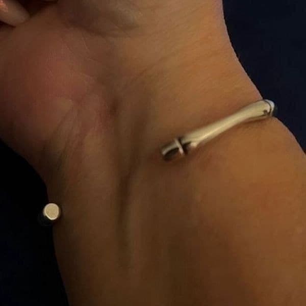 The Bamboo II Cuff Bracelet in 925 silver - Thumbnail 3