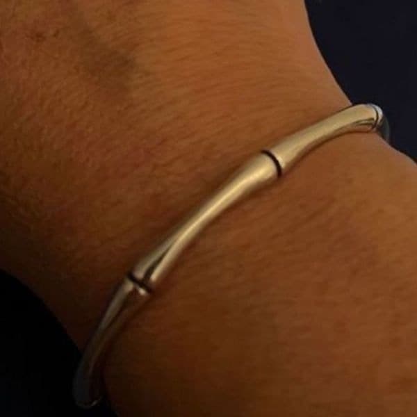 The Bamboo II Cuff Bracelet in 925 silver - Thumbnail 6