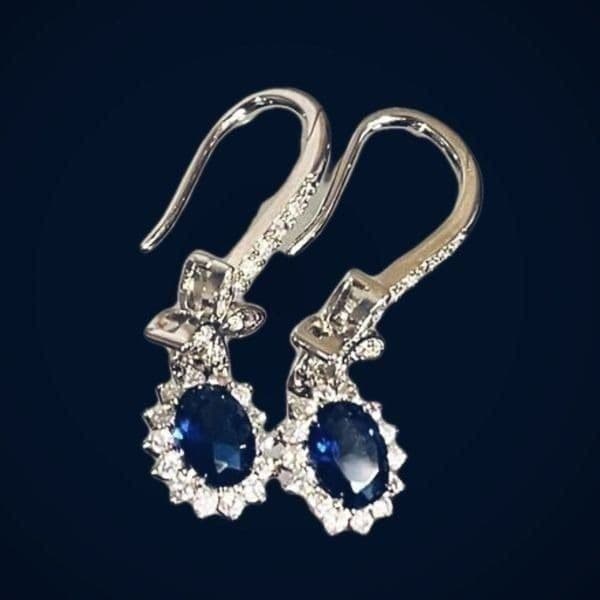 The Super Star zircon and 925 drop dangle earrings - Thumbnail 2