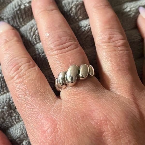 The Sublime Swirl ring in 925 silver adjustable - Thumbnail 3