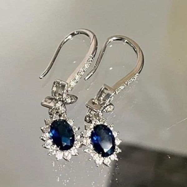 The Super Star zircon and 925 drop dangle earrings - Thumbnail 3