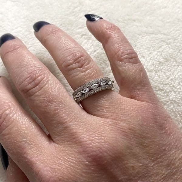 The I’m With The Bride Estate inspired 925 & White Sapphire Ring - Thumbnail 5