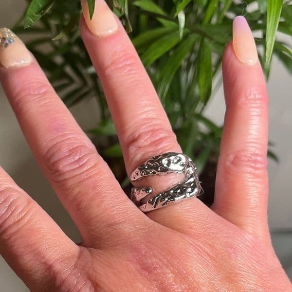 The Jurassic Ring in 925 silver, adjustable - Thumbnail 4