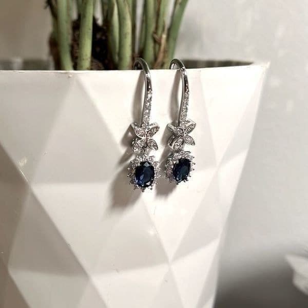 The Super Star zircon and 925 drop dangle earrings - Thumbnail 4